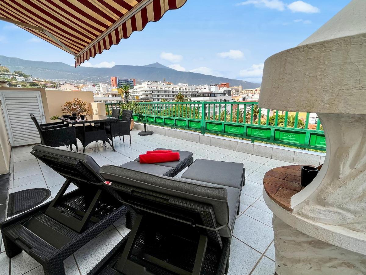 Leilighet Large Penthouse With Sunny Terrace Puerto de la Cruz (Tenerife)